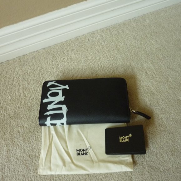 MONT BLANC Sartorial Saffiano Leather Logo Wallet - Picture 2 of 14